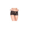 Shorty noir dentelle ouvert sur les fesses 